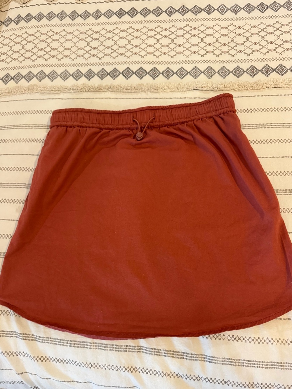 Sundry for Evereve Rust Drawstring Skirt - Picture 2 of 4
